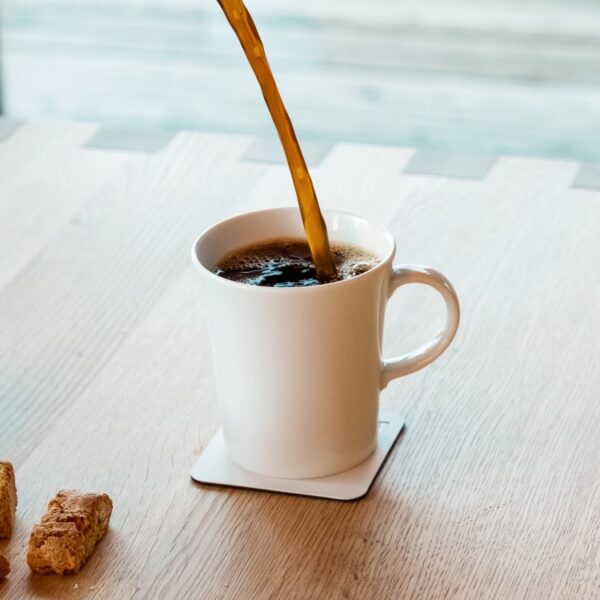 Magnetiska kaffekoppar Silwy, 2-pack Vita underlägg