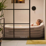 Uppblåsbart badkar Tubble, Royal 156 cm grå